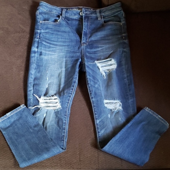 American Eagle Outfitters Denim - American eagle super high rise jegging